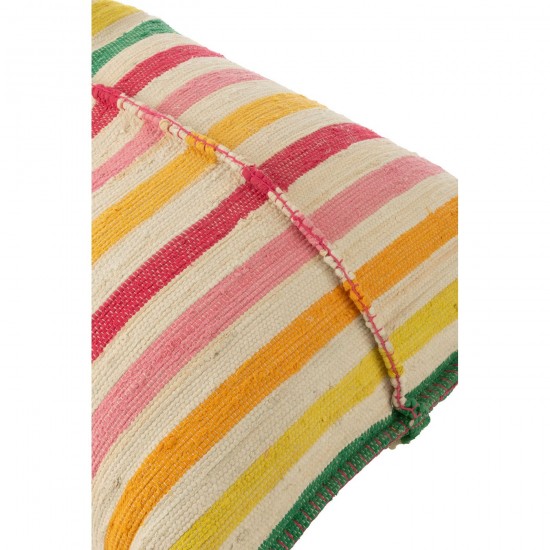 J-Line J Line poufs Pouf Cocoon Lignes Coton Mix.