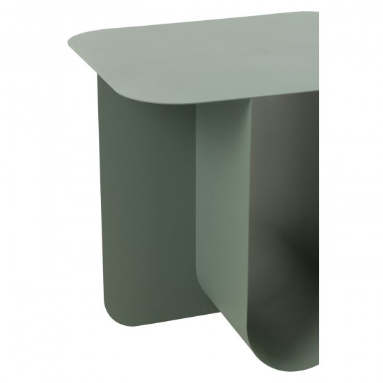 Jolipa Table Appoint Carree Metal Vert.