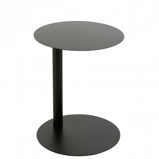 J Line Table Appoint Ronde Metal Noir L40xB40xH50 cm JLine 51344 by Jolipa 51344.