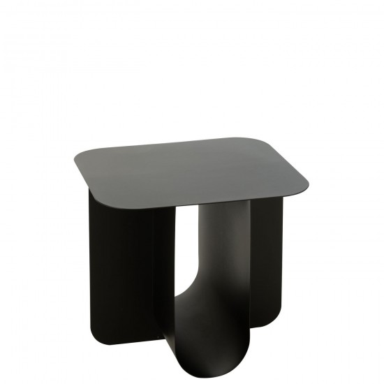 J Line Table Appoint Carree Metal Noir L44xB40xH39 cm JLine 51345 by Jolipa 51345.