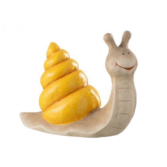 J Line Escargot Exterieur Mgo Jaune L39xB19xH32 cm JLine 51377 by Jolipa 51377.