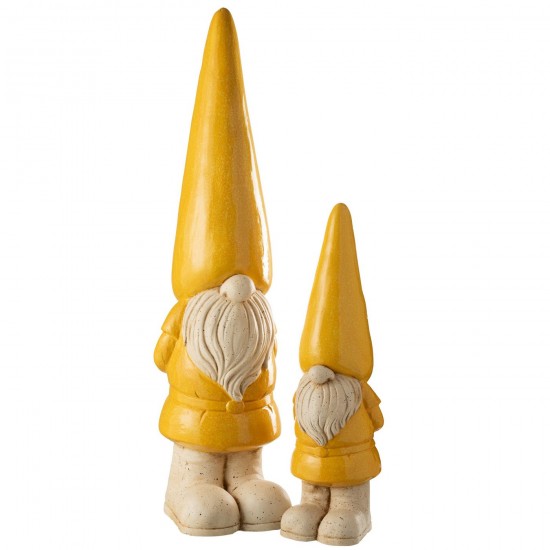 J-Line J Line lutins statuettes Jolipa Lutin Exterieur Mgo Jaune Large.