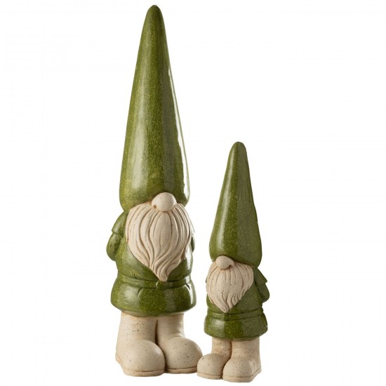 J-Line J Line lutins statuettes Jolipa Lutin Exterieur Mgo Vert Large.