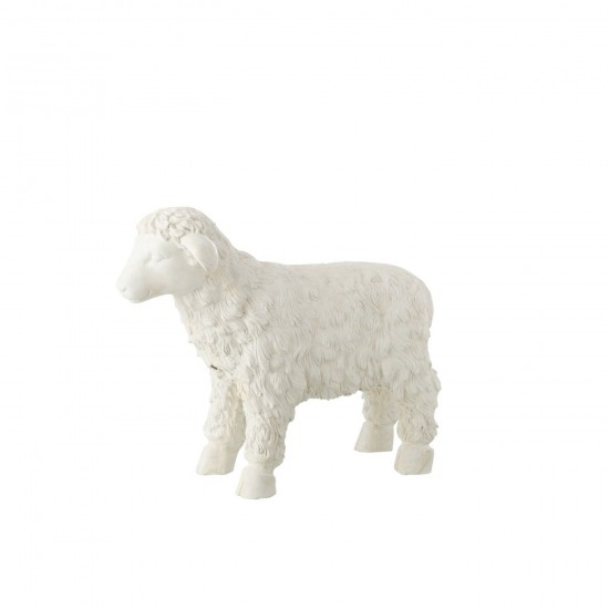 J Line Mouton Exterieur Mgo Beige Small L49xB22xH39 cm JLine 51432 by Jolipa 51432.