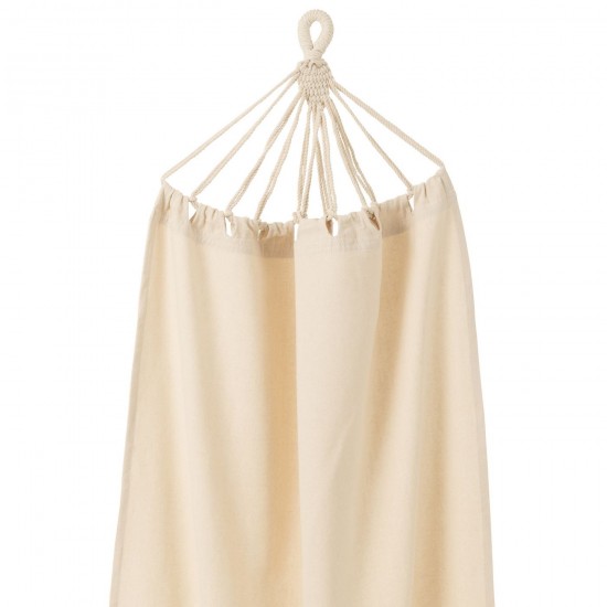 J-Line J Line hamacs avec corde Jolipa Hamac Uni Coton Polyester Beige Clair.