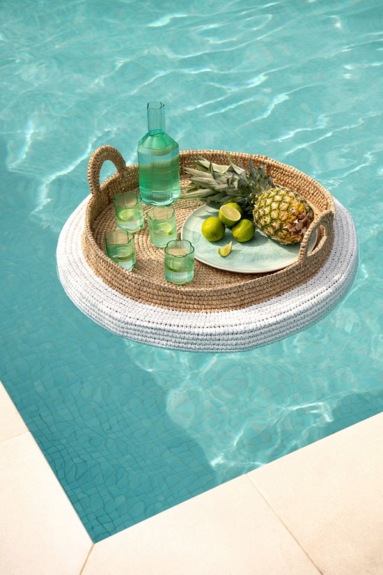 Jolipa Plateau Flottant Polystyrene Blanc Naturel.