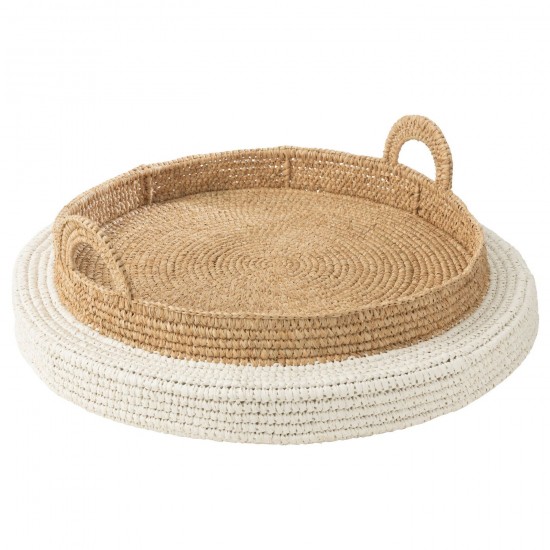 J Line Plateau Flottant Polystyrene Blanc Naturel L75xB75xH25 cm JLine 51625 by Jolipa 51625.