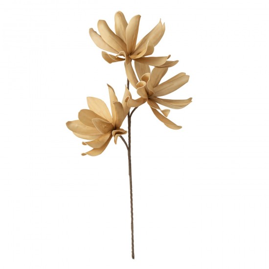 J Line Fleur Branche 3 Tetes Eva Jaune Maïs L35xB35xH95 cm JLine 51649 by Jolipa 51649.