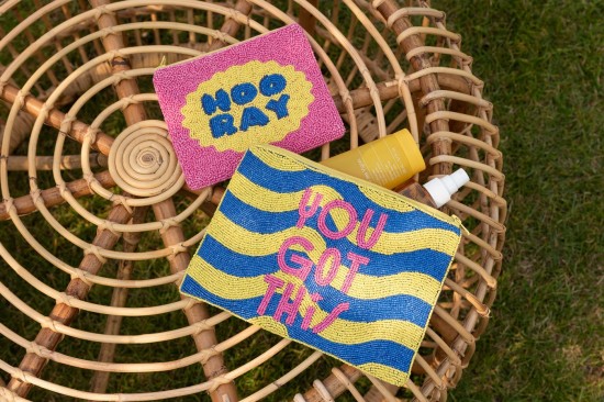 J-Line J Line sacs à main Pochette Perles Coton Mix Large Assortiment De 2.