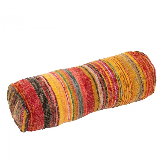 J Line Coussin Traversin Chindi Coton Polyester Mix L80xB30xH25 cm JLine 51820 by Jolipa 51820.