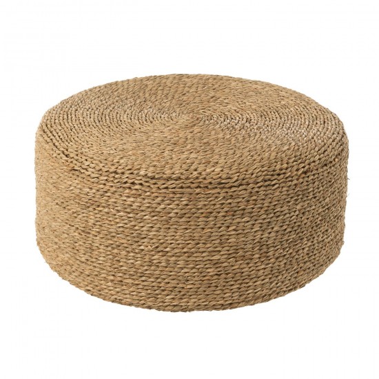 J Line Pouf Rond Jonc De Mer Naturel L58xB58xH26 cm JLine 51835 by Jolipa 51835.