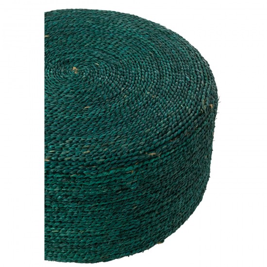 J-Line J Line poufs Jolipa Pouf Rond Jonc De Mer Vert D Eau.