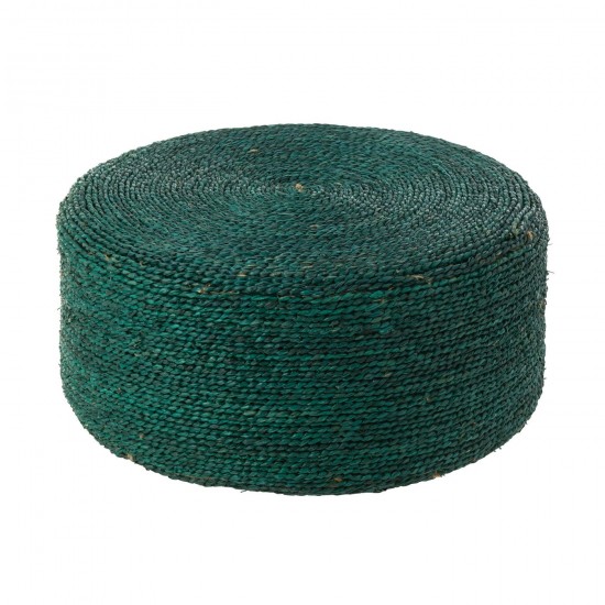 J Line Pouf Rond Jonc De Mer Vert D'Eau L58xB58xH26 cm JLine 51867 by Jolipa 51867.