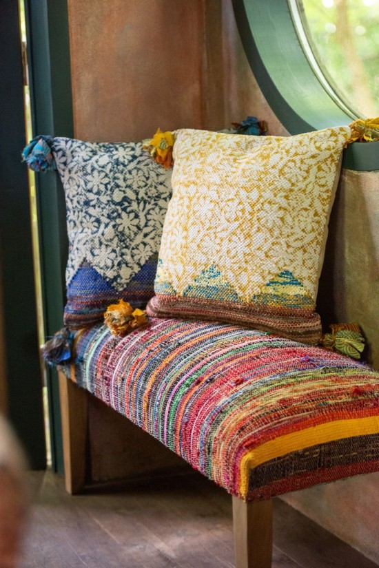 Jolipa Coussin Carré Fleurs Coton Mix Assortiment De 3.