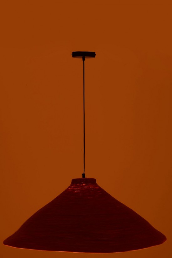 J-Line J Line lampes suspendues suspensions pendantes Jolipa Lampe Suspendue Jonc De Mer Terracotta.