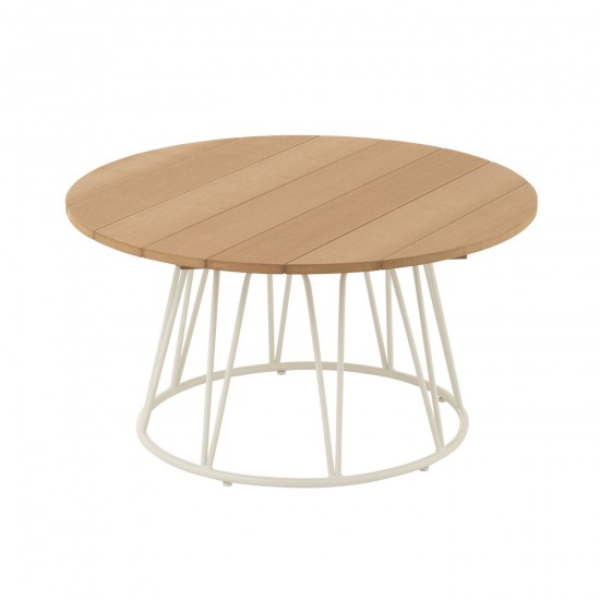 J Line Table Zoa Fer Polyethylene Blanc L80xB80xH40 cm JLine 52253 by Jolipa 52253.