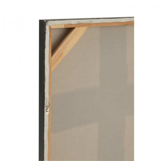 Jolipa Peinture Carre Acrylique Toile Blanc Noir.