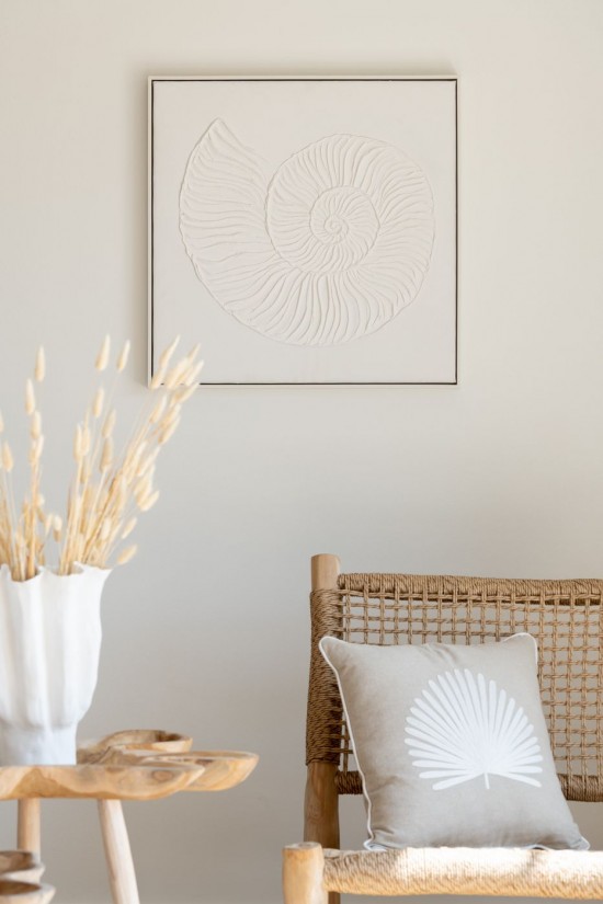 Jolipa Peinture Coquille Acrylique Toile Blanc.