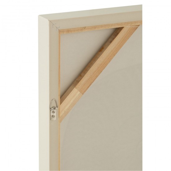 J-Line J Line tableaux peintures Jolipa Peinture Coquille Acrylique Toile Blanc.