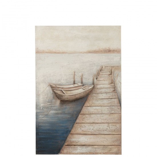 J Line Peinture Mog Acrylique Toile Mix L80xB4xH120 cm JLine 52390 by Jolipa 52390.