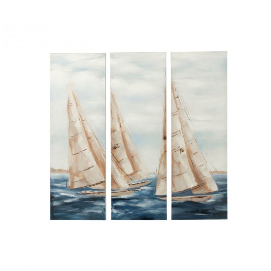 J Line Set De 3 Peinture Vog Acrylique Toile Mix L40xB4xH120 cm JLine 52391 by Jolipa 52391.