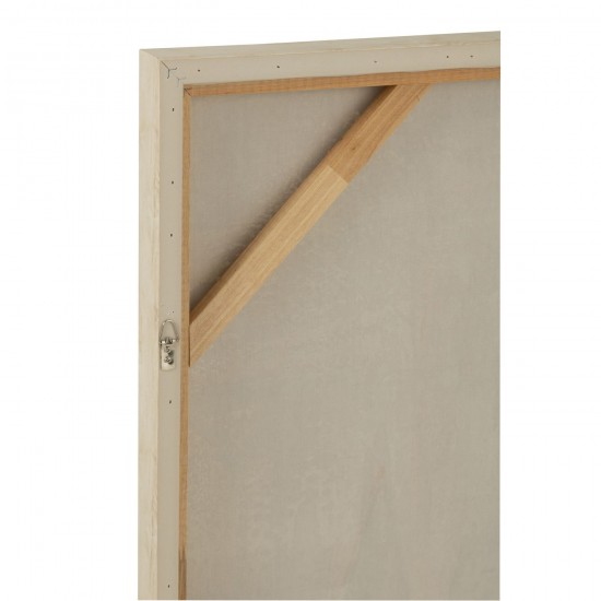 J-Line J Line tableaux peintures Jolipa Peinture Tog Acrylique Toile Blanc Brun.