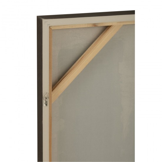 J-Line J Line tableaux peintures Jolipa Peinture Pog Acrylique Toile Noir Brun.