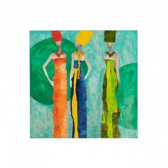 J Line Peinture Fog Acryliquee Toile Mix L100xB4xH100 cm JLine 52397 by Jolipa 52397.