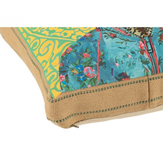 J-Line J Line coussins Jolipa Coussin Tigre Popart Polyester Lin Mix.