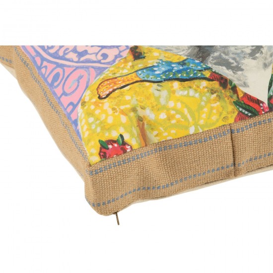 J-Line J Line coussins Jolipa Coussin Chat Polyester Lin Mix.