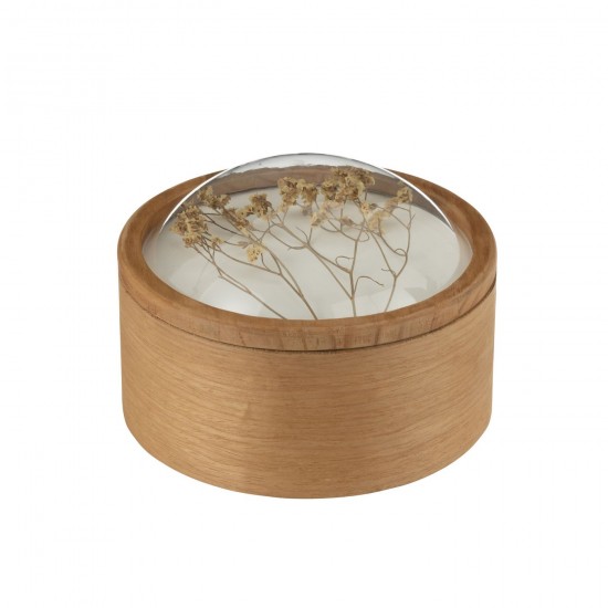 J Line Boite Cereal Bois Mix Large L21xB21xH15 cm JLine 52433 by Jolipa 52433.