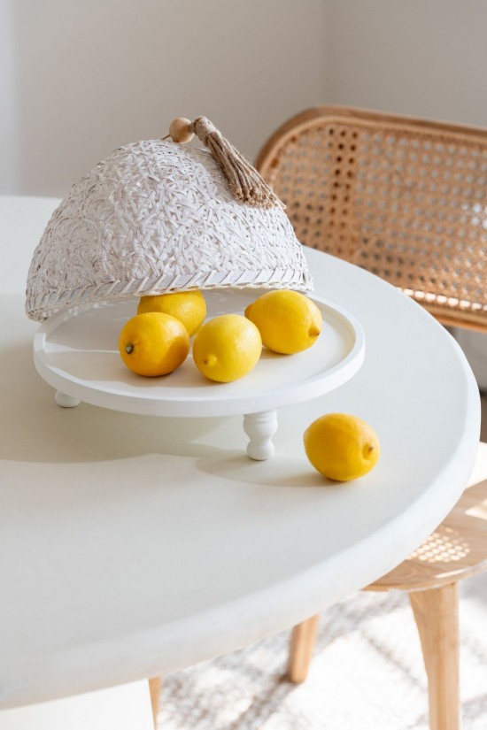 Jolipa Cloche Alimentaire Bois De Sapin Blanc.