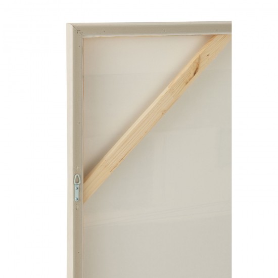 J-Line J Line tableaux peintures Jolipa Toile Log Canvas Bois De Pin Blanc.