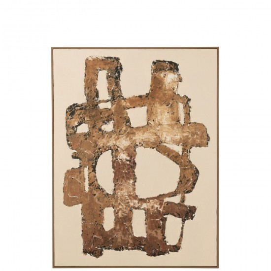 J Line Toile Vot Canvas Bois De Pin Mix L93xB5xH123 cm JLine 52480 by Jolipa 52480.