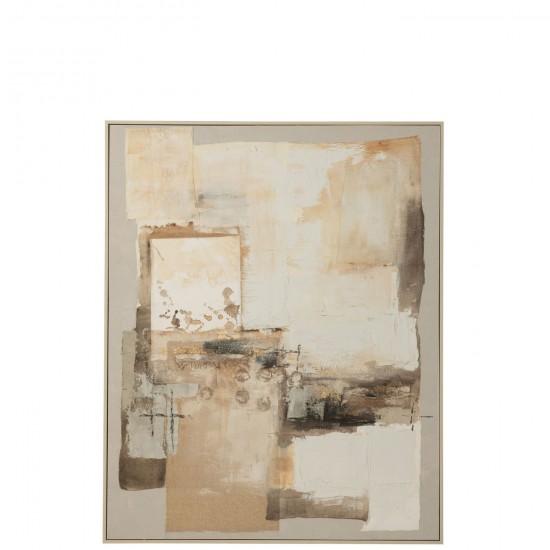 J Line Toile Jouk Canvas Bois De Pin Mix L123xB5xH154 cm JLine 52482 by Jolipa 52482.