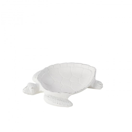 J Line Plateau Tortue Todi Fer Blanc L20xB16xH3 cm JLine 52484 by Jolipa 52484.