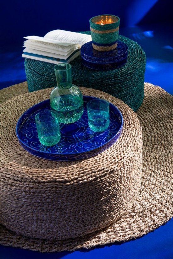 Jolipa Giftbox 4 Verre A Boire Maya Verre Turquoise.