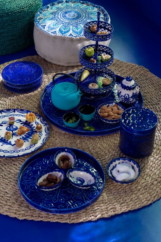 Jolipa Plateau Cake Pag Metal Bleu.