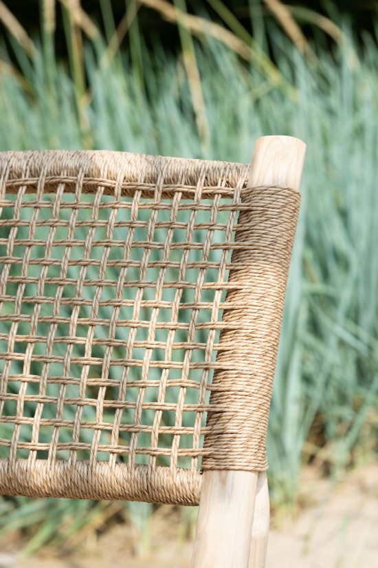 J-Line Poltrona Vita Teak/Plastica Naturale.