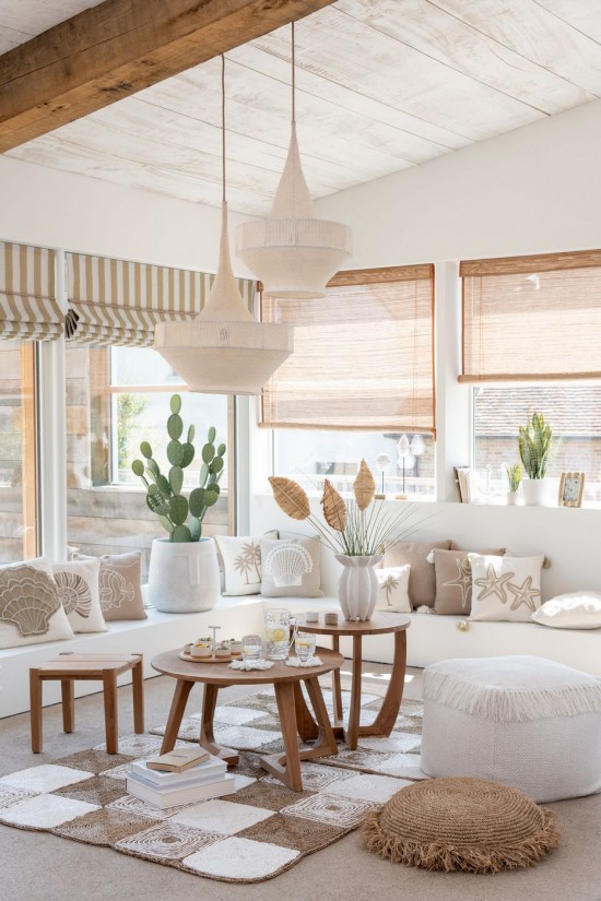 J-Line Tavolo Da Salotto Bruni Teak Naturale.