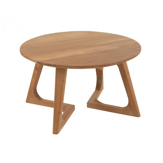 J Line Table Basse Bruni Teck Naturel L80xB80xH45 cm JLine 52956 by Jolipa 52956.