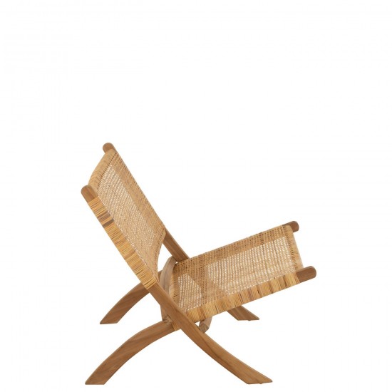 J-Line J Line chaises pliables pliantes pliants escamotables Jolipa Chaise Pliante Rotin Teck Naturel.