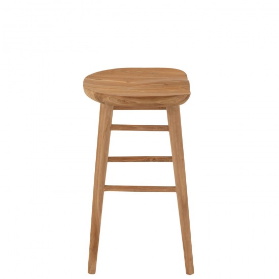 J-Line J Line chaises tabourets de bar Jolipa Chaise De Bar Mika Teck Naturel.