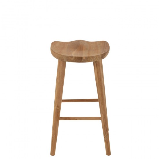 Jolipa Chaise De Bar Mika Teck Naturel.