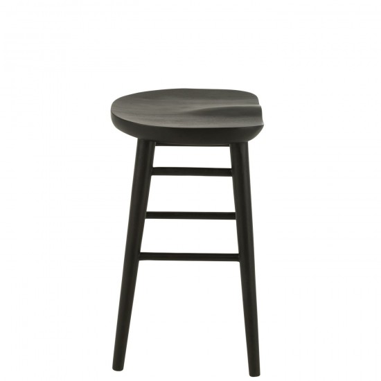 J-Line J Line chaises tabourets de bar Jolipa Chaise De Bar Mika Teck Noir.