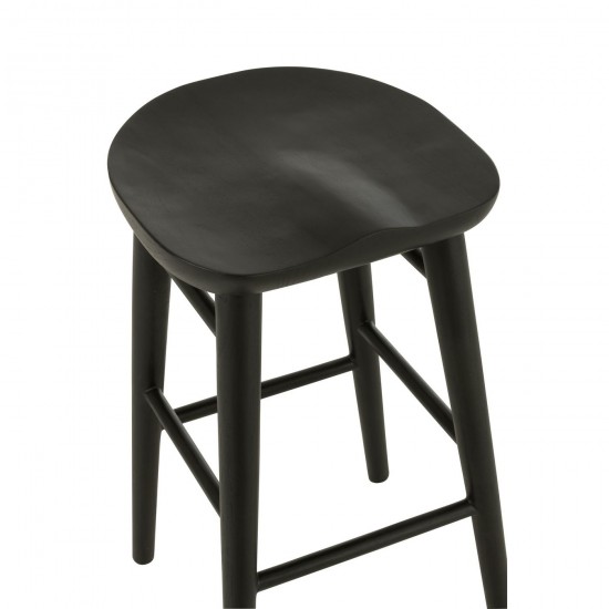 J-Line J Line chaises tabourets de bar Chaise De Bar Mika Teck Noir.