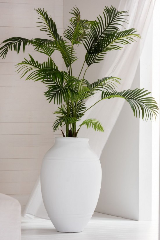 Jolipa Cachepot Moderne Terre Cuite Blanc.