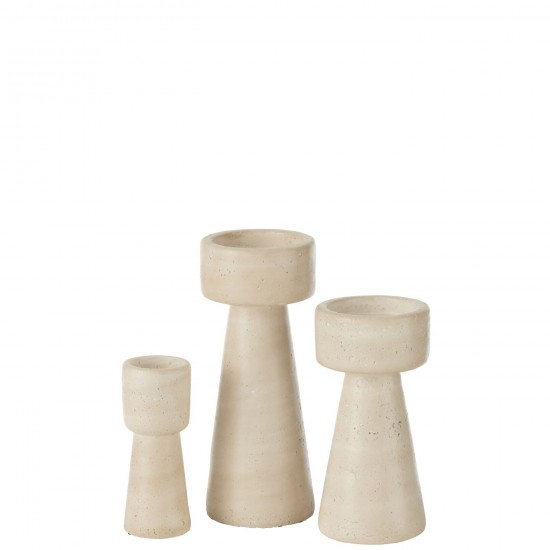 J-Line J Line chandeliers candélabres Jolipa Chandelier Olina Ciment Creme Large.