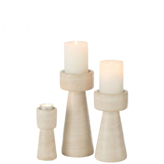 Jolipa Chandelier Olina Ciment Creme Large.