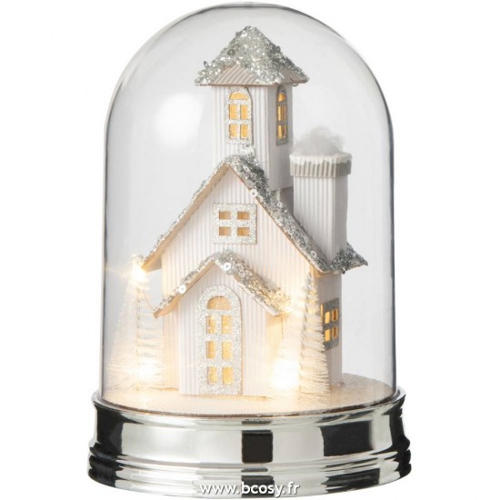 J-line 5310 Jolipa JLine objets deco cloche en verre avec objet.